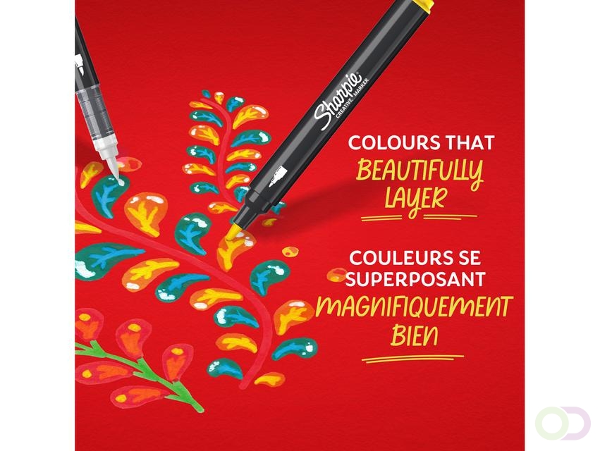 Creatieve marker Sharpie assorti blister à 12 stuks