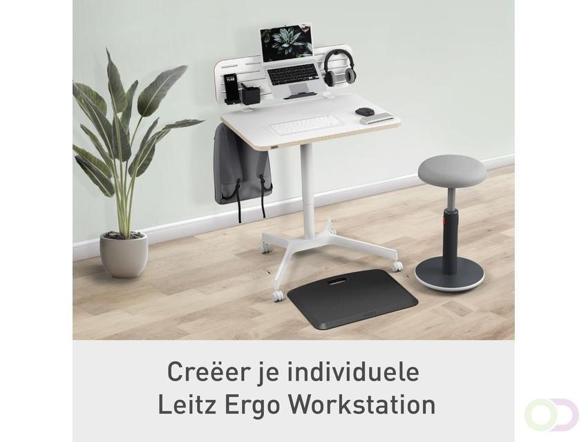 Zit-sta bureau Leitz Ergo compact wielen